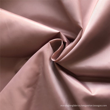 300t72f 100% Polyester Taffeta Fabric with Oil Cired on Faceside